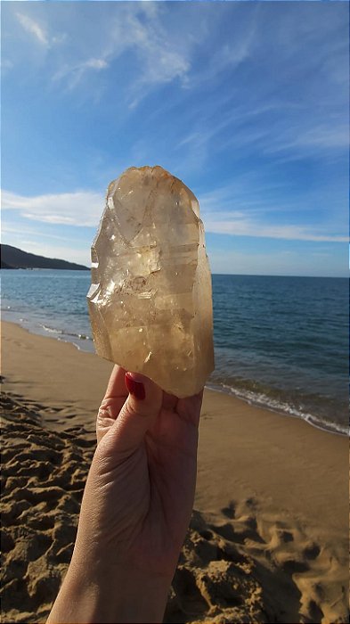 Cristal com Mica Dourada