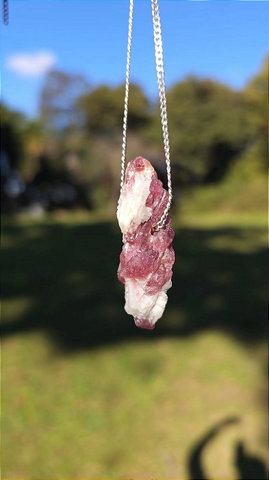 Colar Turmalina Rosa (médio com 50cm)