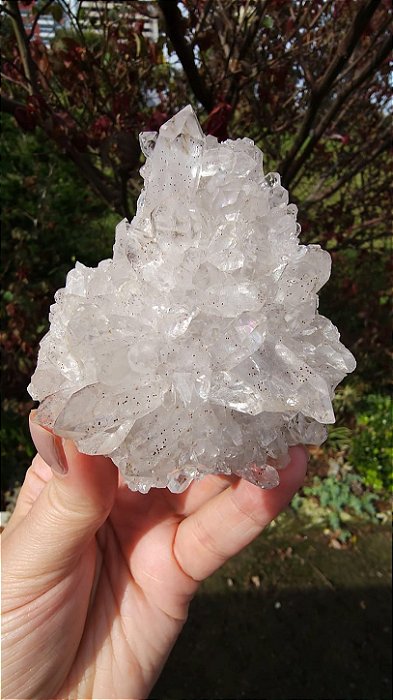 Drusa de Cristal com Hematita Autocurada