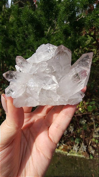 Drusa de Cristal com Hematita