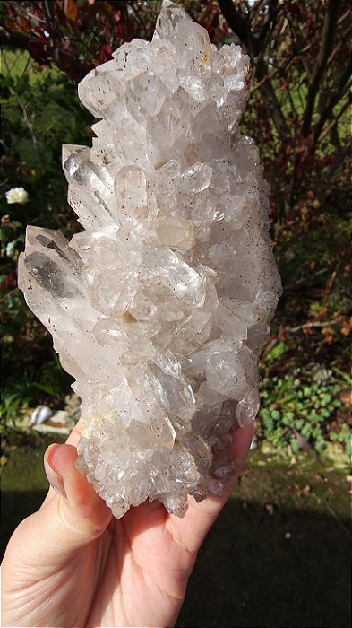 Drusa de Cristal com Hematita Autocurada
