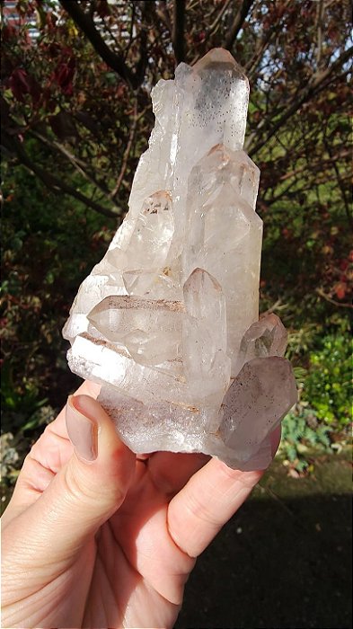 Drusa de Cristal com Hematita Autocurada