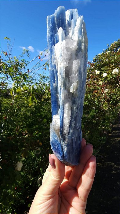 Cianita Azul com Quartzo