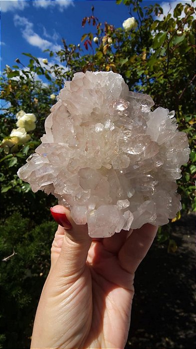 Drusa de Cristal Rosada