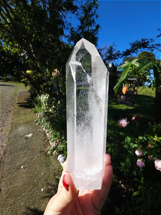Ponta Geradora de Quartzo Cristal