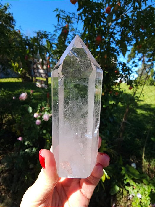 Ponta Geradora de Quartzo Cristal