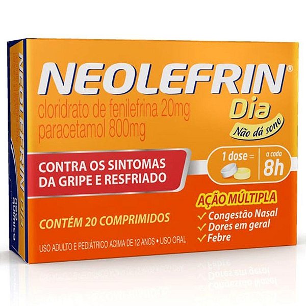 Neolefrin Dia Com 20 Comprimidos