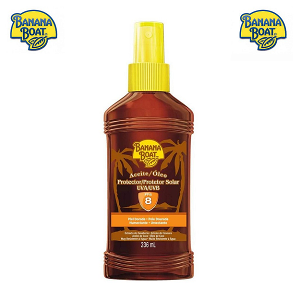 Oleo Bronzeador Fps 8 Spray Banana Boat 236ml