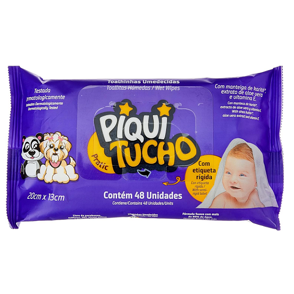 Toalha Umedecida Piquitucho  Com 48 Unidades