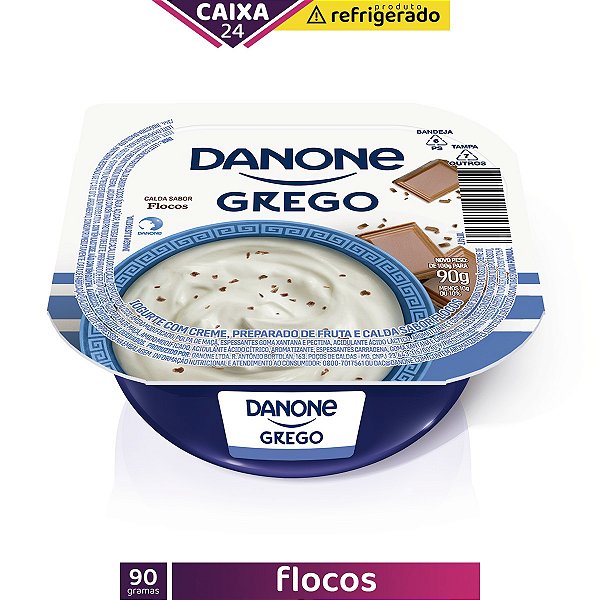 Danone Grego 90g Flocos (caixa 24 unidades) - Frete grátis + descontos ...