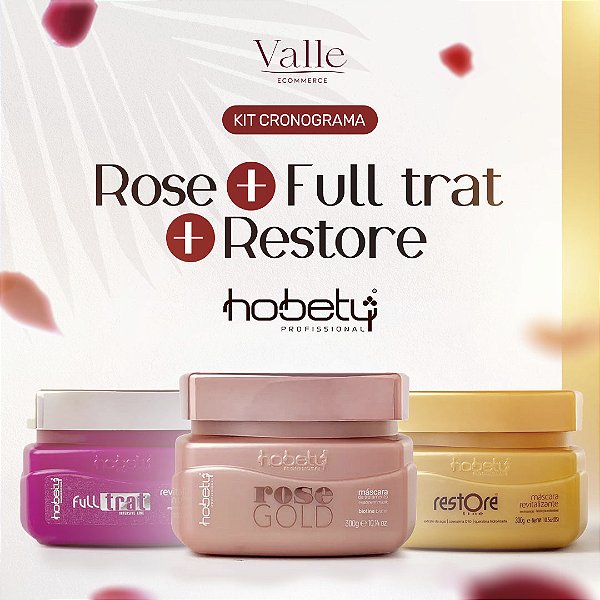 Cronograma Capilar Hobety - 300g ( hidratação, nutrição e reconstrução )