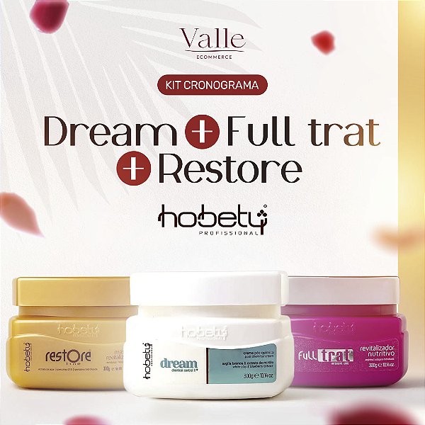 Cronograma Capilar Hobety -300g ( Hidratação, nutrição e reconstrução )