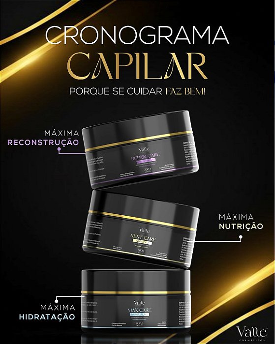 KIT CRONOGRAMA CAPILAR VALLE COSMÉTICOS