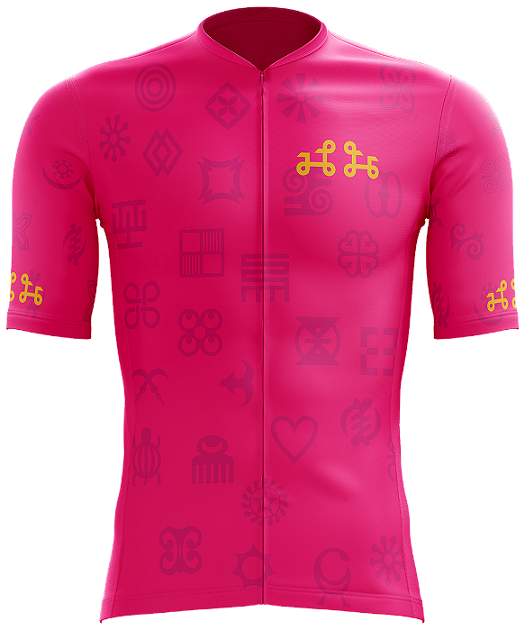 Camisa Ciclismo / Onyankopon / Unissex / Cor Rosa