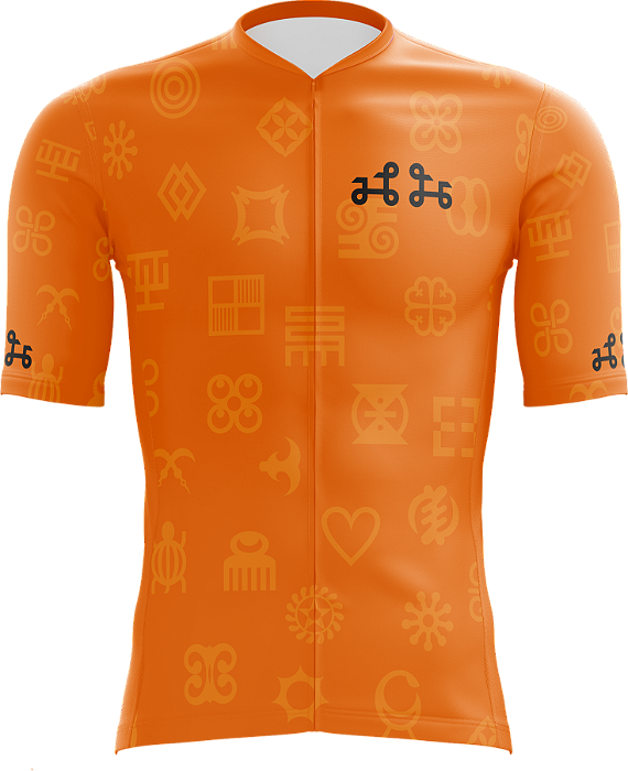 Camisa Ciclismo / Nukurumah Kese / Unisex / Cor Laranja