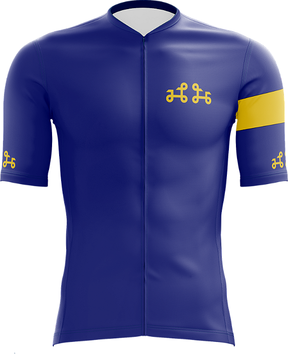 Camisa Ciclismo / Super Choque / Unisex / Cor Azul Royal