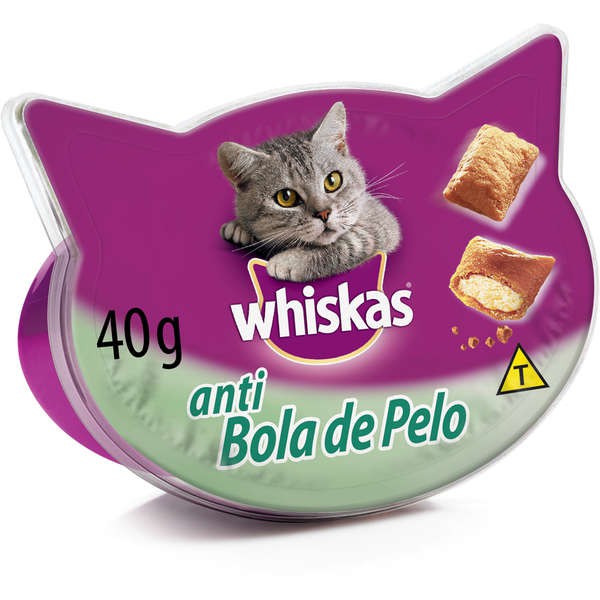 Petisco Whiskas Antibola de Pelo para Gatos Adultos