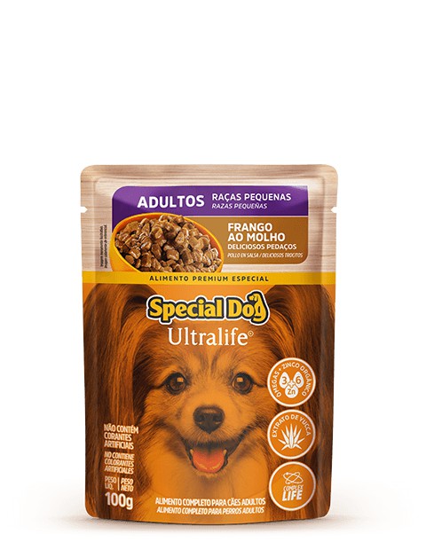 SACHÊ SPECIAL DOG ULTRALIFE ADULTOS RAÇAS PEQUENAS SABOR FRANGO-100g