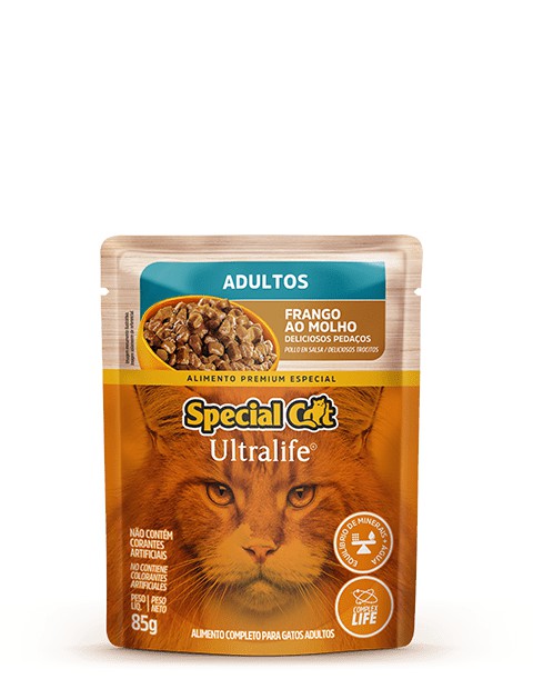 SACHÊ SPECIAL CAT ULTRALIFE ADULTOS SABOR FRANGO-85g