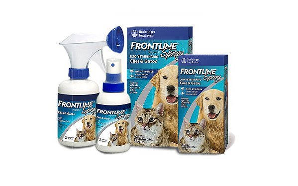 Antipulgas e Carrapatos Frontline Spray para Cães e Gatos - 100 ml