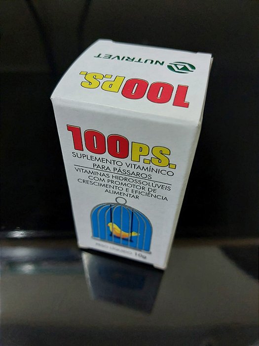 100 P.S. 10g Suplemento Vitamínico Para Pássaros Kit c/ 2