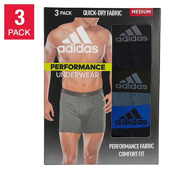 Adidas Men's 3-Pack Performance Boxer Brief