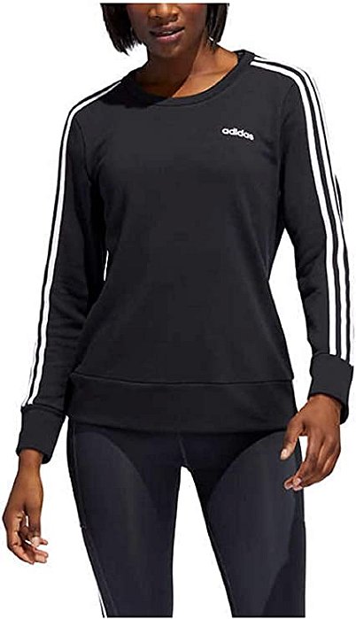 Adidas Ladies' 3-Stripe Crewneck