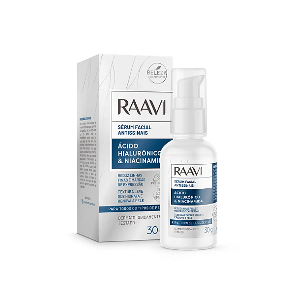 Serum Facial Antissinais Raavi 30ml