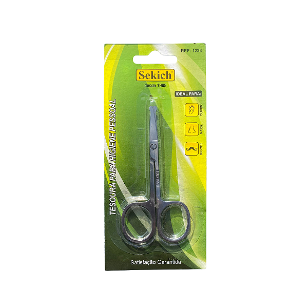 Tesoura Sem Ponta em Inox Profissional Sekich 1233