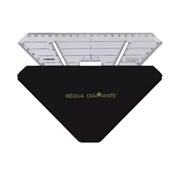 Regua Diamante Profissional para Marcação de Sobrancelhas