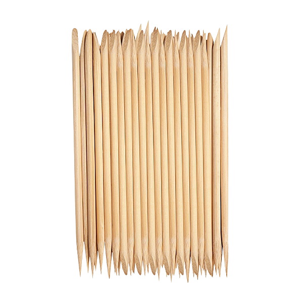 Palito de Bambu Chanfrado e Ponta Fina Santa Clara 50 Unidades