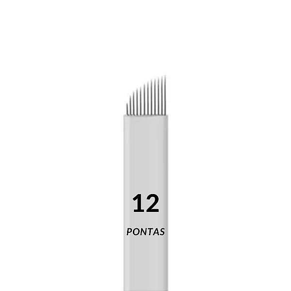 Lâminas Tebori Nano Agulhas 12 Pontas Flex