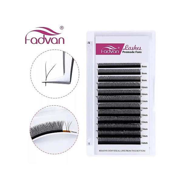 Cílios Y Volume Brasileiro Fadvan Mix 8-14mm