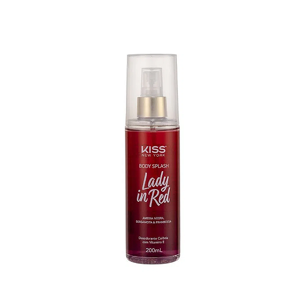Spray Body Splash Lady in Red Kiss New York 200ml