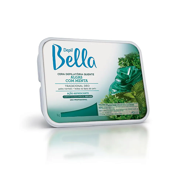 Cera Quente Depilatória Barra Algas e Menta Depil Bella