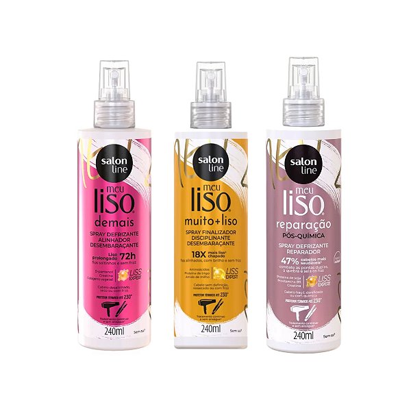 Salon Line Spray Defrizante Mais Liso - Protetor Térmico