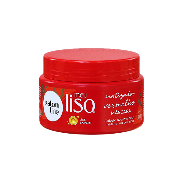 Máscara Matizador Vermelho Meu Liso Salon Line 300g