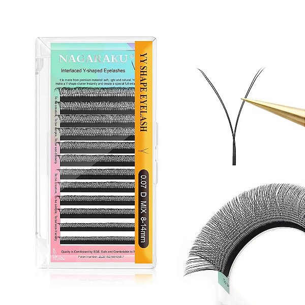 Extensão de Cílios Volume Brasileiro Y MIX 8-14mm PRETO