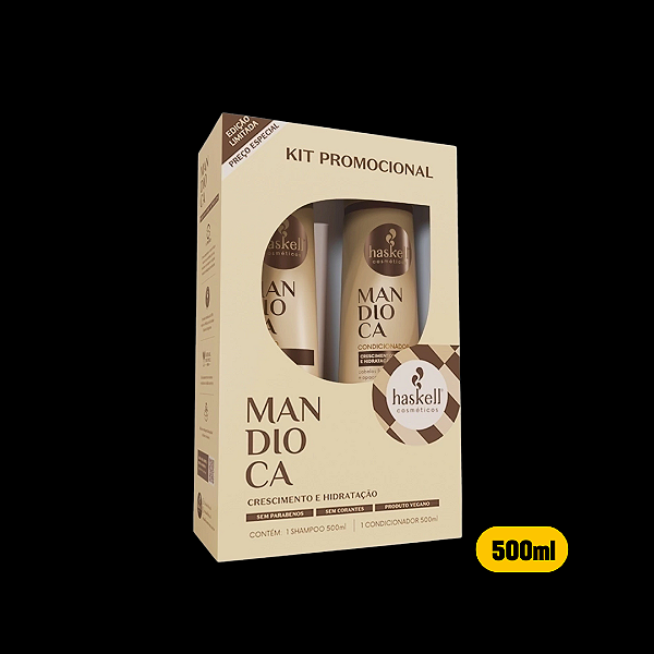 Haskell Sh+Cond. Mandioca 500ml