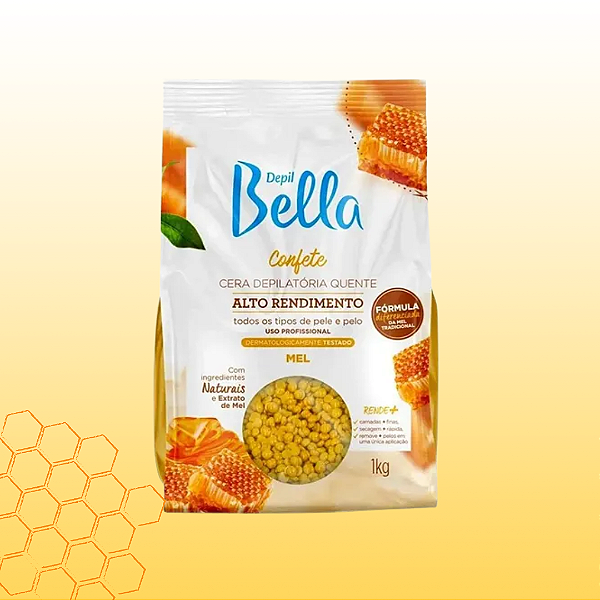 Depil Bella Cera Quente Confete Mel 1kg