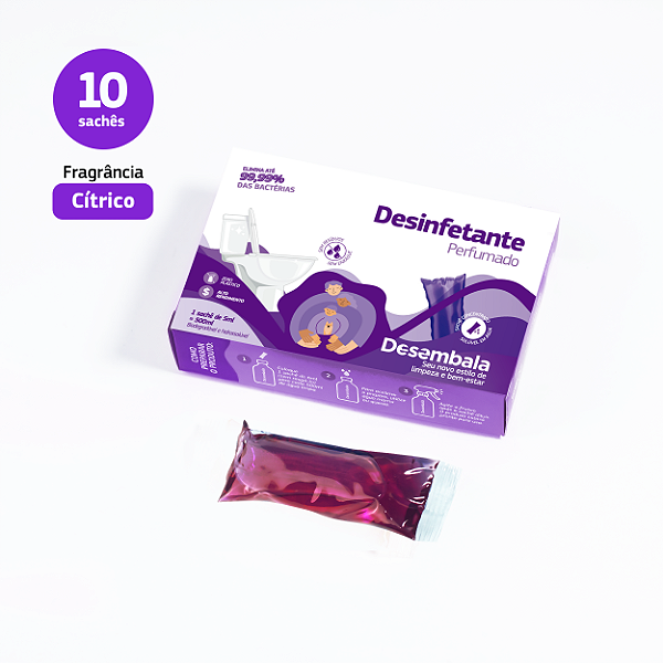 Combo 10 unidades -  Desinfetante Perfumado - Cítrico