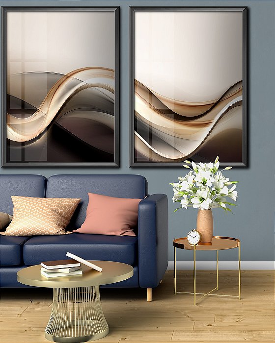 Quadro Coleção Ondas Abstratas