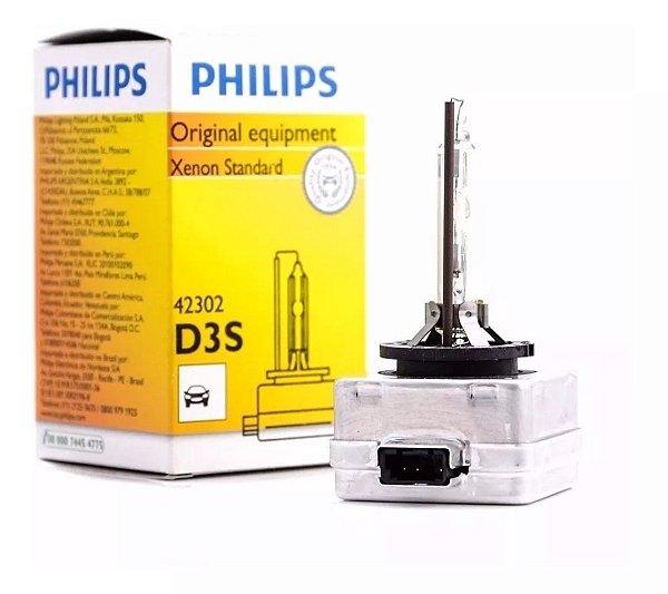 Lâmpada Xênon Original para Reposição D3s Philips Jetta Passat Audi A4 A3 A1 Volvo Mercedes Sorento
