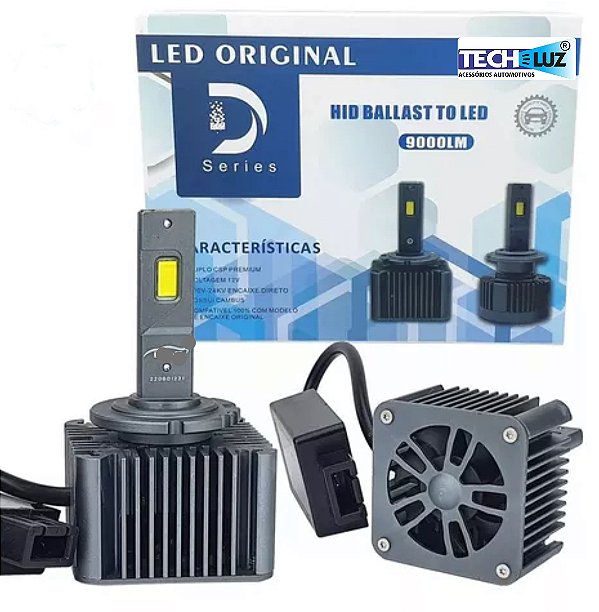 Led para Substituir Xenon Original D5s 18.000 Lumens (Par) Jeep Compass Renegade Ecosport Audi Q3
