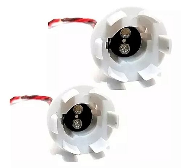 Soquete Terminal 2 Polos C/ Garra Universal (Par)