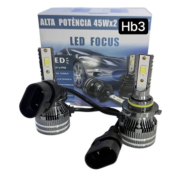 Kit HB3 Ultra LED Focus 90W 13.000 lm – Plug & Play 6000K (Par)
