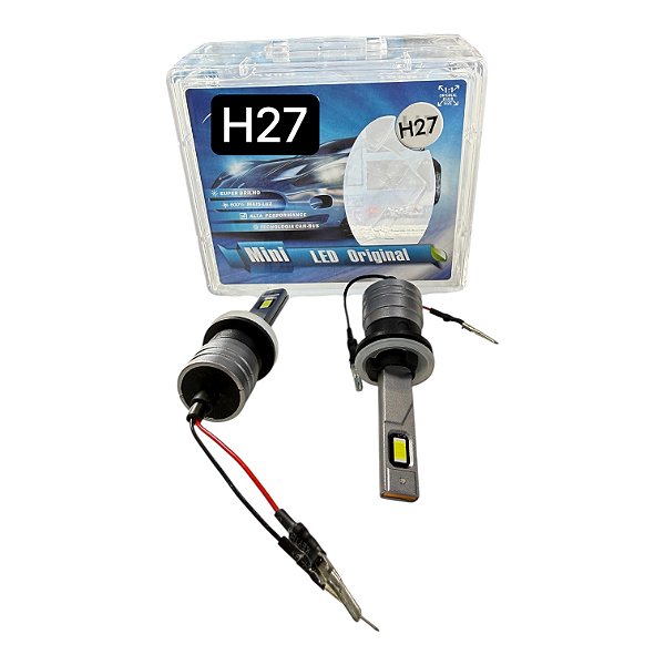 Kit H27 Ultra LED Mini Slim 63W 12.000 lm — 6000K (Par) Plug & Play