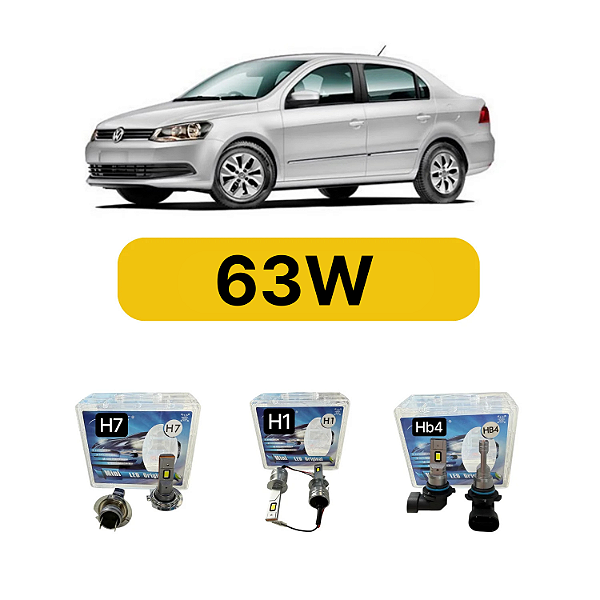 Kit LED Volkswagen Voyage G5 (2008-2013) - Farol Alto Baixo e Milha