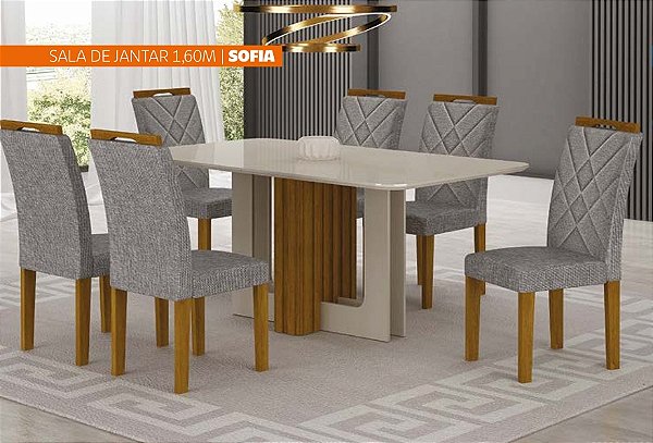Sala de Jantar Sofia 1,60m