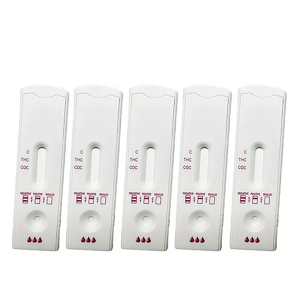 Kit Teste Rápido de Urina Multidrogas 2 - c/ 05un